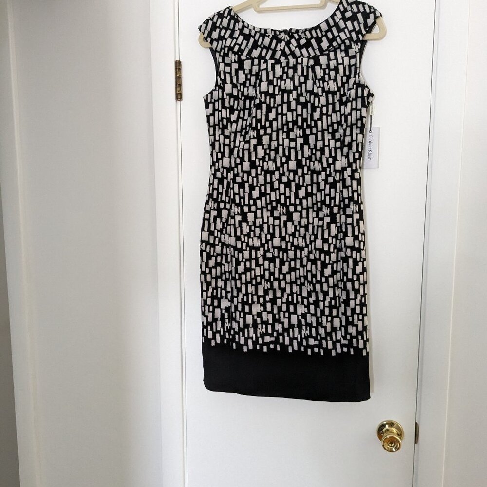 Calvin Klein Black and White Dress
